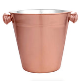 Balde de Gelo em Aço Inox Rose Gold 1,25Litros 14cm x 13,5cm - Ela Decora